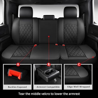 Dodge Ram Seat Covers Full Set Fit for 2009 (Black / Full Set (Flat Back))
