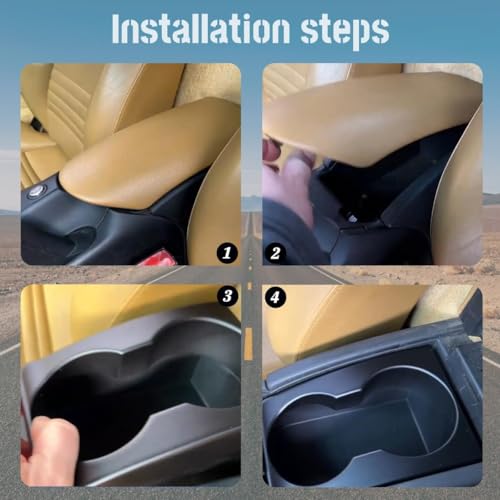 Center Console Cup Holder Insert for Porsche 911 996 & for Boxster 986 1997‑2004 and for Carrera 1999 (18*12*10cm)