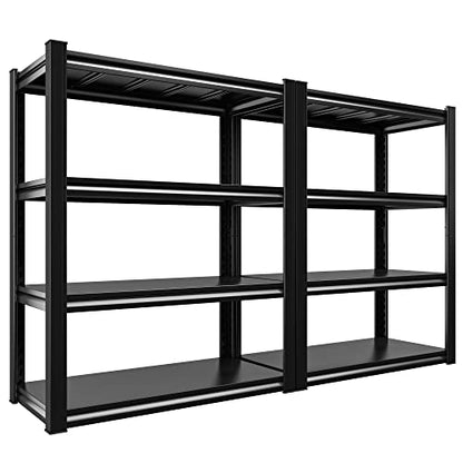 40" W Storage Shelves with Steel Panels for Garage Basement Shed