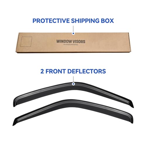 Window Visors Rain Guards for 1996 (1996-2025 Express Van/Gmc Savana)