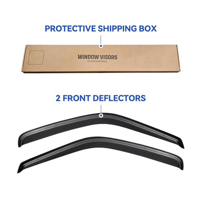 Window Visors Rain Guards for 1996 (1996-2025 Express Van/Gmc Savana)