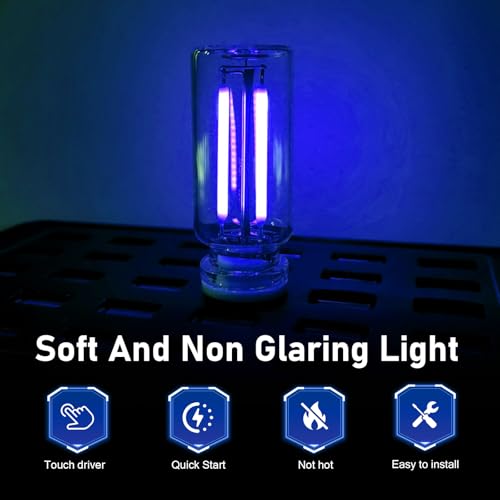 2PCS USB Night Light Bulb (Blue)