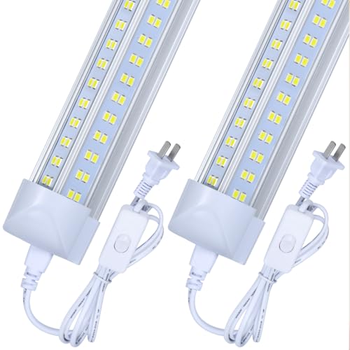 4 Pack Led Shop Lights (4PCS 2FT 4 Row 6000k)