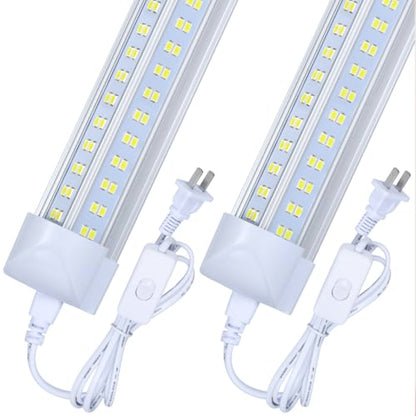 4 Pack Led Shop Lights (4PCS 2FT 4 Row 6000k)