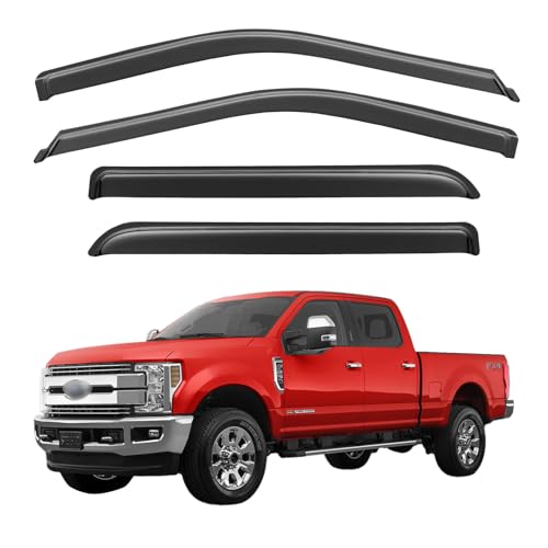 Window Visors Rain Guards for 2017 (2017-2026 F250-F550 supcrew)