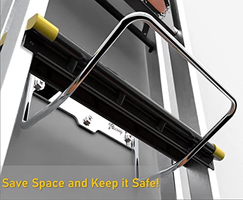 2 Ladder Hooks Wall Mount for Ladder Storage Strollers and Folding Chair