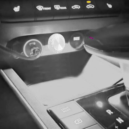 4PCS USB LED Car Interior Atmosphere Lamp (White)