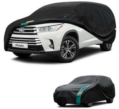 SUV Car Covers Waterproof All Weather (One-green / 2 Fit SUV-Length (191" To 201"))