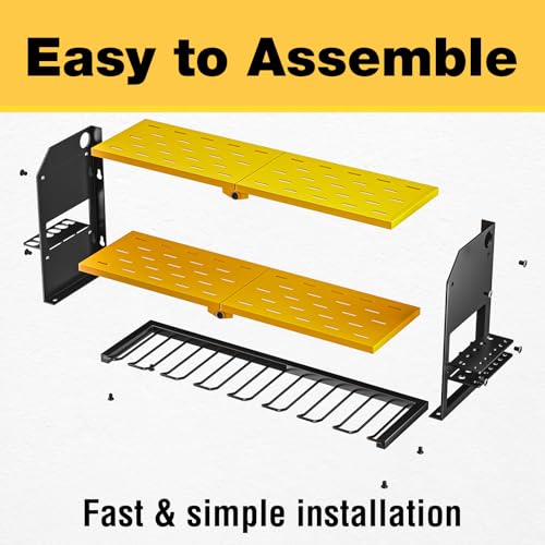 Power Tool Organizer Wall Mount (without Power Strip / Yellow)