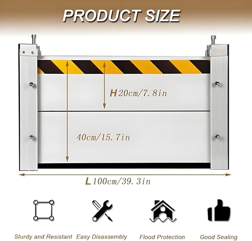 Flood Barriers for Home Exterior (H23.6inch / L13FT)