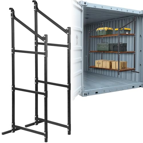 2 Pack Hanging Heavy duty Adjustable Shelf 56.5x22 Cargo Container Shelving units (2 Pieces)