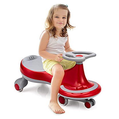 Wiggle Car 2 in 1 Swing Car for Kids (Red)