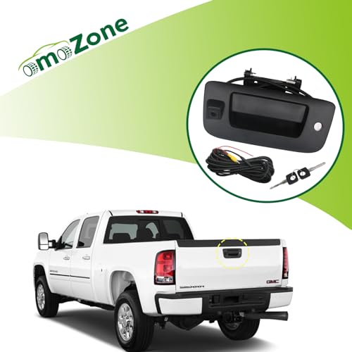 Backup Camera Tailgate Handle Rear View Camera Liftgate Latch Handle with Key Lock Cylinder Black Compatible with 2007 (2007-2014 Black)