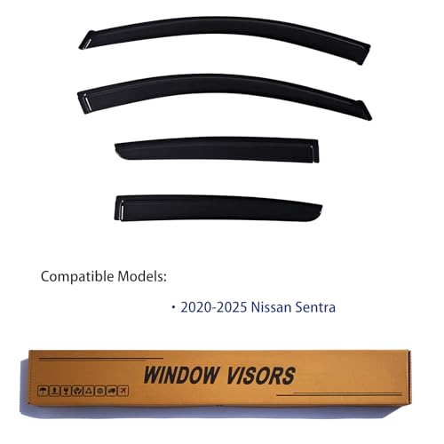 Window Visors Rain Guards Compatible with 2020 (2020-2025 Sentra)