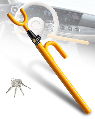 Steering Wheel Lock Anti (Two hooks / Yellow)