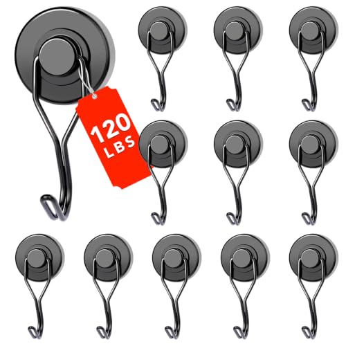 Magnetic Hooks (Black / 1.26in-curvel)