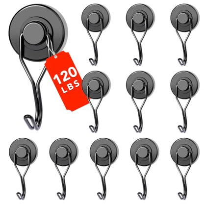 Magnetic Hooks (Black / 1.26in-curvel)