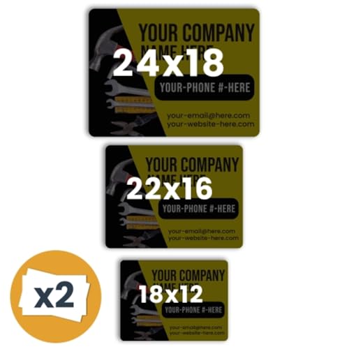 Builder and Contractor Customizable Car Magnets and Decals (18"x24"- Builder)