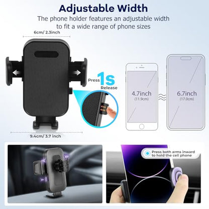 Car Phone Holder Fit for Toyota Highlander 2020 (For Toyota Highlander 2020-2025 8inch)