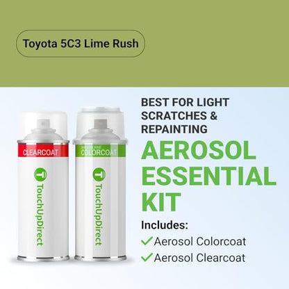 Car Paint Touch Up Spray Kit (Aerosol Spray - Essential Kit / Lime Rush)