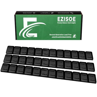 1 4 oz Stick On Wheel Weights 288pcs Easy Peel Black (0.25oz-288PCS / Black)