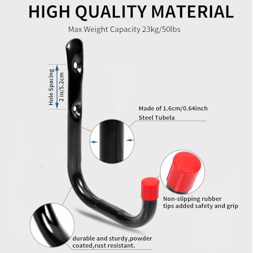Heavy Duty Garage Storage Hooks (7.9Inch x 5.9Inch)