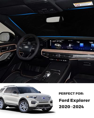 Foldable Front Windshield Sunshade fit for Ford Explorer 2020 (fit for Ford Explorer 2020-2026)
