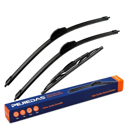 3 Replacement Wiper Blades For Honda CR ((26″+16″+13″) Front + Rear)