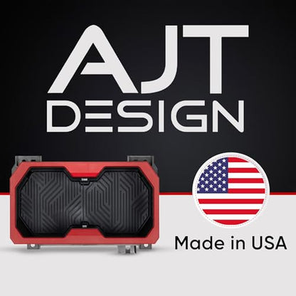 Oversize Cup Holder Compatible with Toyota Tacoma 2024+ (Red/Black)