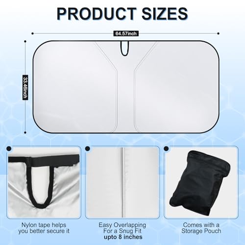 Universal 300T Car Windshield Sun Shade (Big SUV)