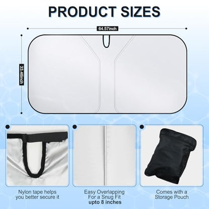 Universal 300T Car Windshield Sun Shade (Big SUV)