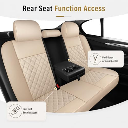 Car Seat Cover (N3 Beige / Full Set)