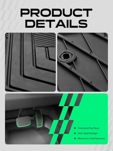Automotive Floor Mats for Toyota Tacoma 2016 (2016-2023 Double Cab)