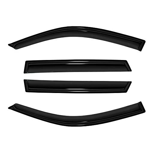 Tape On Rain Guards Compatible with Toyota RAV4 01 (for RAV4 4 Door 2001-2005 Out channel)