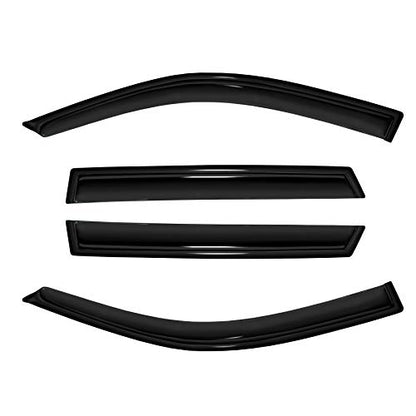 Tape On Rain Guards Compatible with Toyota RAV4 01 (for RAV4 4 Door 2001-2005 Out channel)