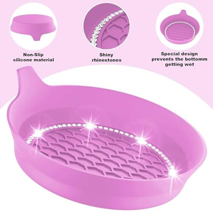 4 PCS Car Cup Coasters (Pink*4pcs / With Diamonds)
