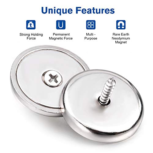 Magnets Neodymium Magnet 100LBS Strong Heavy Duty Rare Earth 8 P (100 lbs)