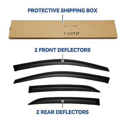 Window Visors Rain Guards for Toyota Corolla 2009 (2009-2013 Toyota Corolla)