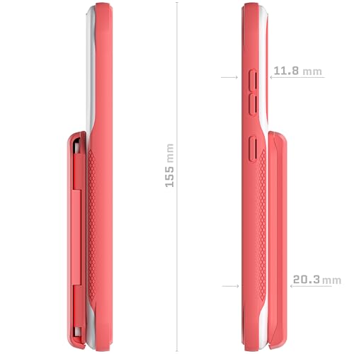 EXEC Galaxy S23 Case Wallet for Women Girls with Detachable Magnetic Credit Card Holder Supports Wireless Charging Protective Phone Cover Designed for 2023 Samsung Galaxy S23 (Galaxy S23 / Pink)