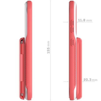 EXEC Galaxy S23 Case Wallet for Women Girls with Detachable Magnetic Credit Card Holder Supports Wireless Charging Protective Phone Cover Designed for 2023 Samsung Galaxy S23 (Galaxy S23 / Pink)