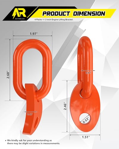 7100 Lifting Bracket Set for Engine (Orange)