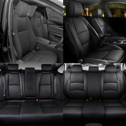 Custom Fit Seat Covers for Mazda 3 2014 2015 2016 2017 2018 (Black / 2014-2018 Mazda 3 Full Set)