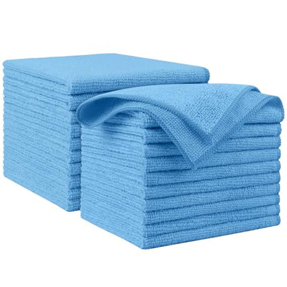 Microfiber Cleaning Cloth Blue 20PK (Blue / 20PK)