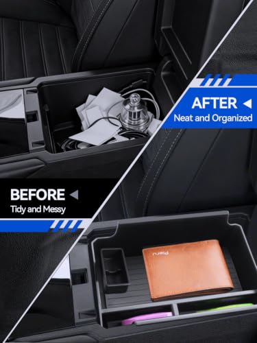 for Outlander Center Console Organizer& Cup Holder& Wirless Mats 2025 2026 Mitsubishi Outlander ES (for 2025-2026 Outlander)