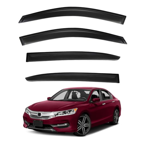 4pcs Window Visors Rain Guards for 2013 (2013-2017 Accord)