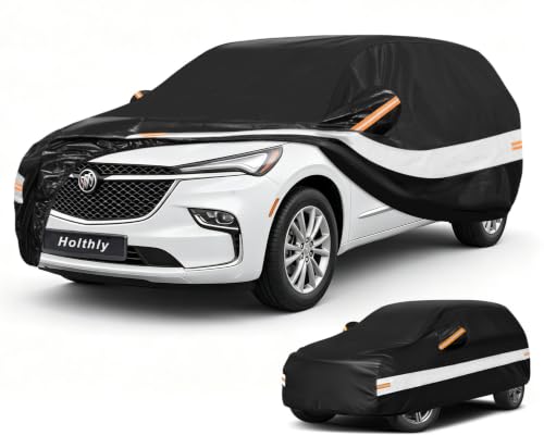10 Layers SUV Car Cover Custom Fit for Buick Enclave (Black Gray / Custom Fit for Buick Enclave)
