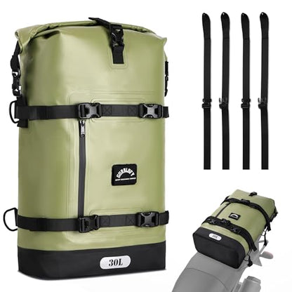 Motorcycle Saddle Bag (Field Green / 30L)