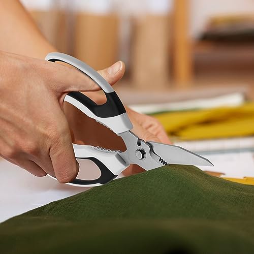 Utility Scissors All Purpose heavy duty 8 (White)