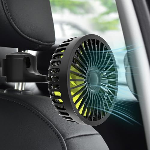 USB Car Seat Fans for Backseat (Small / Green)