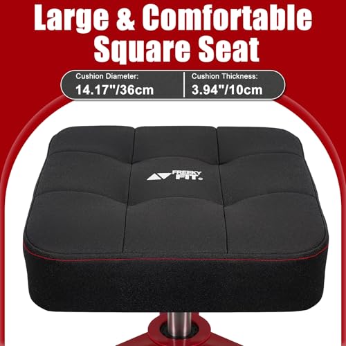 Adjustable Shop Stool (Red/24.4-28.3 Inch)